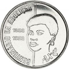 100 Cruzados Abolition of Slavery, woman