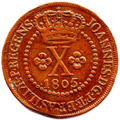 10 Réis - João Prince Regent