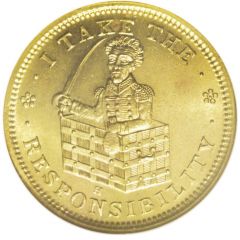1 Cent - Hard Times Token - I Take The Responsibility Roman Firmness