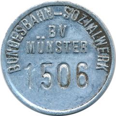 20 Pfennig Deposit Token - Bundesbahn-Sozialwerk BV Münster