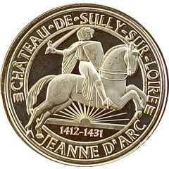 Jeton touristique - Monnaie de Paris - Château de Sully-sur-Loire - Jeanne d`Arc