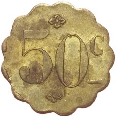 50 centimes festonné