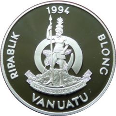 50 Vatu 1996 Olympic Games-Gymnast