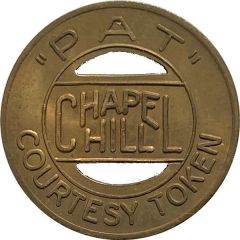 Bus and Parking Token - P A T Chapel Hill, North Carolina