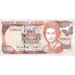 100 Dollars - Elizabeth II With security thread