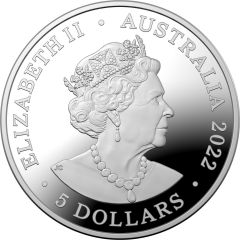 5 Dollars - Elizabeth II 6th Portrait - Wallal Centenary - Silver Domed Proof