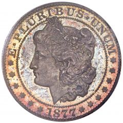 1/2 Dollar `1877` Pattern, silver