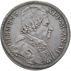 1/2 Piastra - Clement XI LÆTIFICAT CIVITATEM
