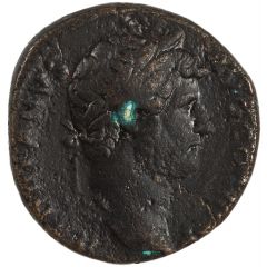 Sestertius - Hadrian SALVS AVG S C, Salus