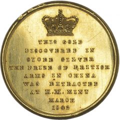 Medal - Victoria China War Gold