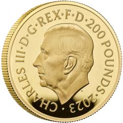 200 Pounds - Charles III 2 oz Fine Gold