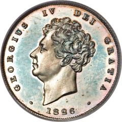 1 Shilling - George IV 2nd portrait, 3rd reverse
