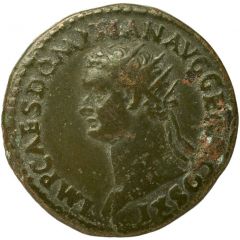 Dupondius - Domitian S C, Mars and Victory
