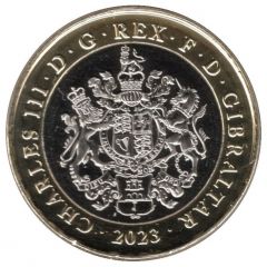 2 Pounds - Charles III Battle of the Atlantic - Map