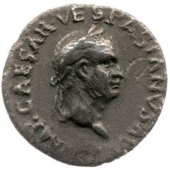 Denarius - Vespasian, Titus, and Domitian TITVS ET DOMITIANVS PRIN IV