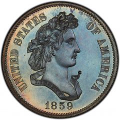 1/2 Dollar `1859` Pattern, silver