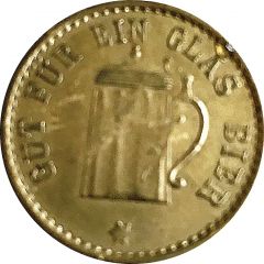 1 Glas Bier Countermarked `M`