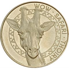 Jeton touristique - Monnaie de Paris - Thoiry - Wow Safari - Girafe