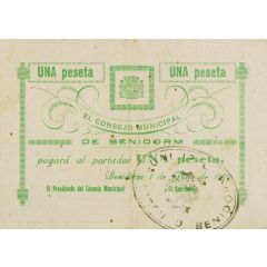 1 Peseta Benidorm