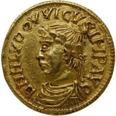 Solidus - Louis I bust facing left