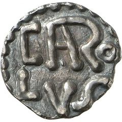 Denier - Charlemagne Saint-Denis mint