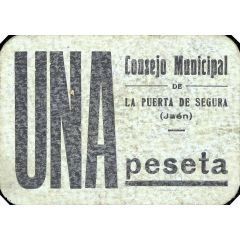 1 Peseta La Puerta de Segura