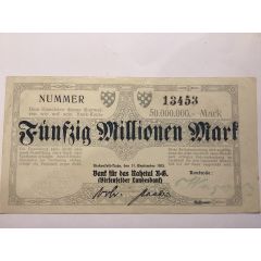 50 000 000 Mark Birkenfelder Landesbank
