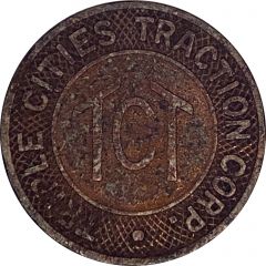 1 Fare - Triple Cities Traction Corp. Binghamton, New York