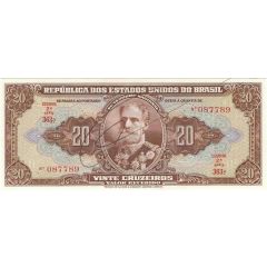 20 Cruzeiros Thesouro Nacional, 2nd print, Autographed
