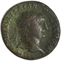 Sestertius - Trajan TR POT COS III P P S C, Pax