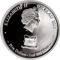 5 Dollars - Elizabeth II Aries, coloured