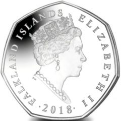 50 Pence - Elizabeth II Gentoo Penguin, Coloured