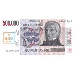 500 000 Australes - Provisional Issue
