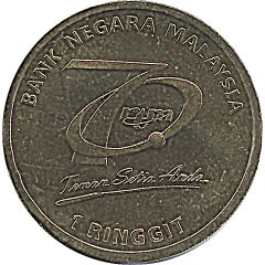 1 Ringgit - Agong XIV Radio Television Malaysia
