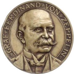 Long distance flight of Zeppelin `LZ 17 Sachsen` from Friedrichshafen to Vienna - Graf Ferdinand von Zeppelin