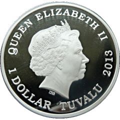 1 Dollar - Elizabeth II Diamond Jubilee - Oak leaves and Acorns
