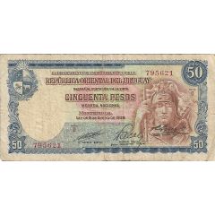 50 Pesos Law of Jan. 2nd., 1939 - Issued by BCU