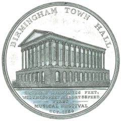 Medal - William IV Birmingham Musical Festival, white metal, 48mm