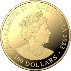 100 Dollars - Elizabeth II 6th Portrait, Posthumous - Australian Box Jellyfish - Gold Bullion Coin