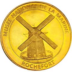 Token - Médailles et Patrimoine Rochefort-sur-Mer - Le moulin Hubert