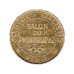 Phonograph Token - Salon du Phonographe Paris