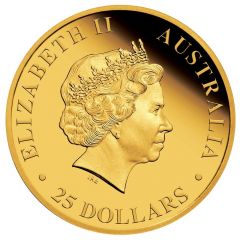 25 Dollars - Elizabeth II 4th Portrait - Koala - Gold Coin