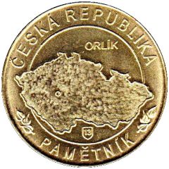 Medal - Česká Republika Pamětník Orlík - Zámek