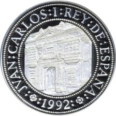 5000 Pesetas Coin press