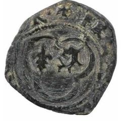 Denier Tournois of Dauphiné with crosslet - Francis I without quadrilobe