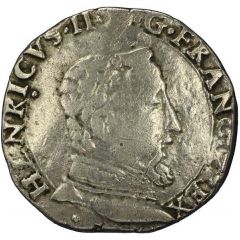 Teston à la tête nue 5ème type - Henri II