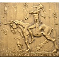 Plaquette - Sieben auf einen Streich