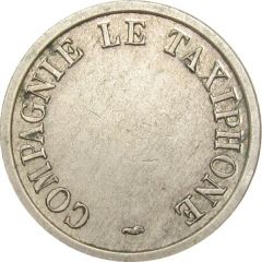 Telephone Token - Compagnie le Taxiphone 24 mm, copper-nickel, without dots