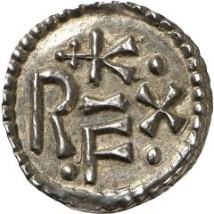 Denier - Charlemagne Mainz mint, K Rx F