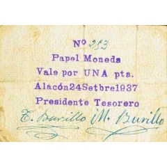 1 Peseta Alacón